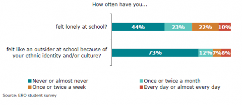 Figure 31: How often learners feel lonely and feel like an outsider?