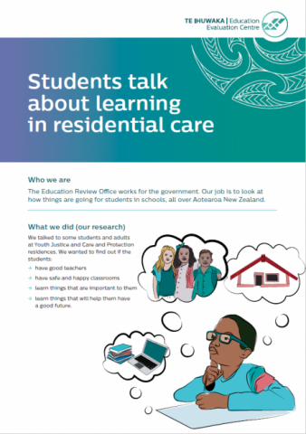 Cover Students talk about learning in residential care